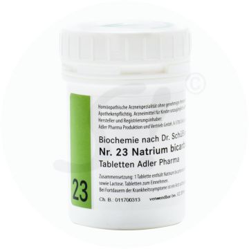 Schüßler Nr. 23 Natrium Bicarbonicum Adler Pharma 100 g D 12