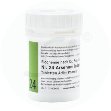 Schüßler Nr. 24 Arsen Jodatum Adler Pharma 500 g D 12