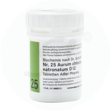 Schüßler Nr. 25 Aurum Chloratum Natronatum Adler Pharma 250 g D 12