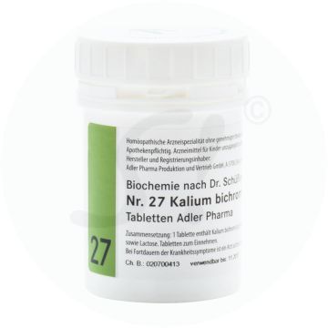 Schüßler Nr. 27 Kalium Bichronicum Adler Pharma 1 kg D 12