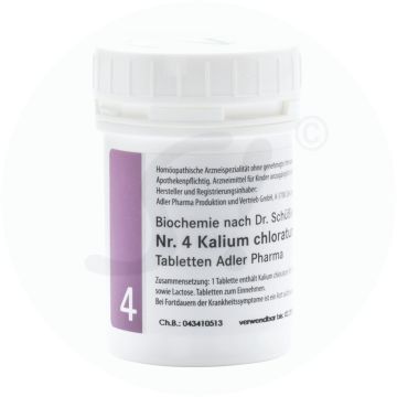 Adler Pharma Schüßler Nr. 4 Kalium Chloratum 500 g D 6