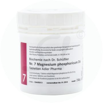 Schüßler Nr. 7 Magnesium Phosphoricum Adler Pharma 1 kg D 6
