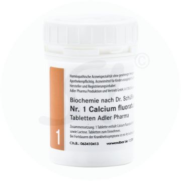 Schüßler Nr. 1 Calcium Fluoratum Adler Pharma 1 kg D 12