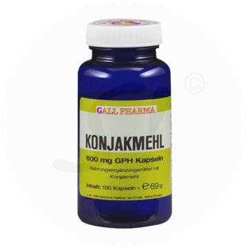 Gall Pharma Konjak-Mehl 600 mg Kapseln