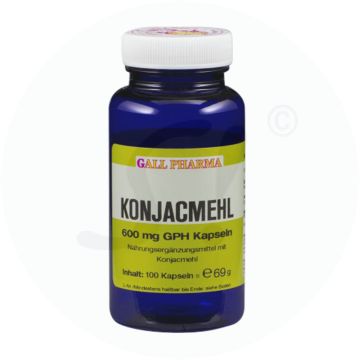 Gall Pharma Konjac-Mehl 600mg Kapseln 180 Stk.