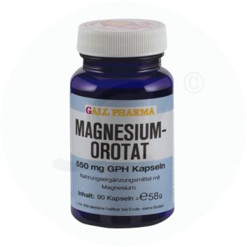 Gall Pharma Magnesium Orotat Kapseln 550mg 90 Stk.