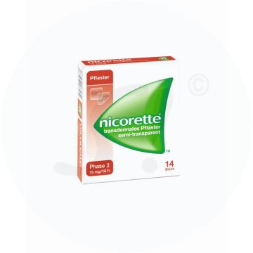 Nicorette Transdermales Pflaster 15 mg/16 h 14 Stk.