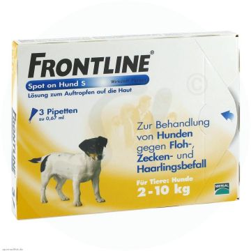 Frontline Spot on Hund S 2-10 kg 3 Stk.