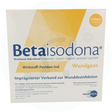 Betaisodona Wundgaze 10 x 10 cm 10 Stk.