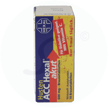 Husten ACC Hexal akut 600 mg Brausetabletten 10 Stk.