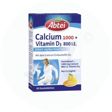 Abtei Calcium + D3 Knochenstark Tabletten 28 Stk.
