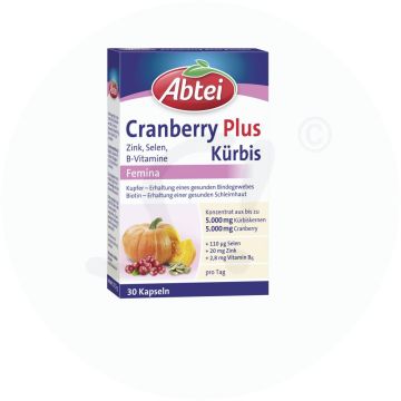 Abtei Kürbis+Cranberry+Zink Kapseln 30 Stk.