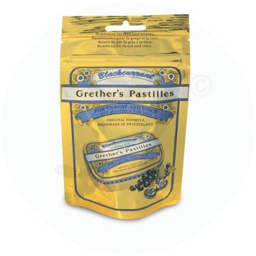 Grethers Pastillen Blackcurrant zuckerfrei