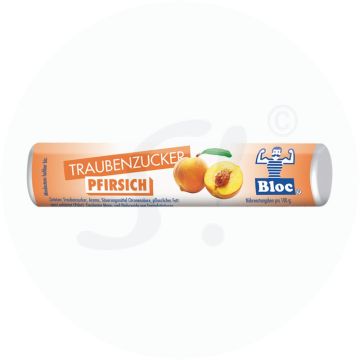 Bloc Traubenzucker Pfirsich 42 g