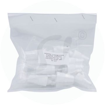 Verschraubung GL18 Desinfektion+Kappe 20 Stk. weiß
