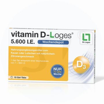 Vitamin D Loges 5,600IE Kautabletten 15 Stk.