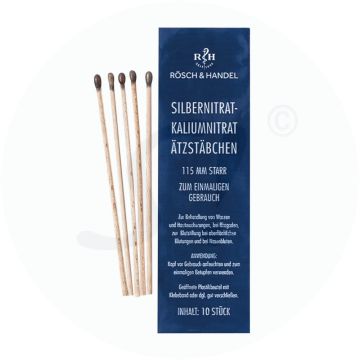 Silbernitrat-Kaliumnitrat Ätzstäbchen 115 mm starr