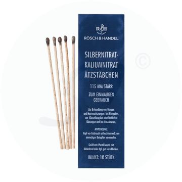 Silbernitrat-Kaliumnitrat Ätzstäbchen 200 mm elastisch