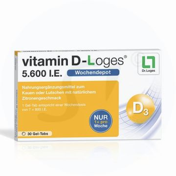 Vitamin D Loges 5,600IE 60 Stk. Kautablette