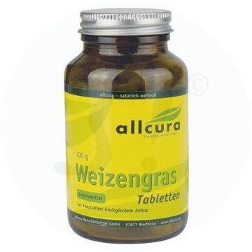 Allcura Weizengras 400 mg Tabletten Bio 250 Stk.