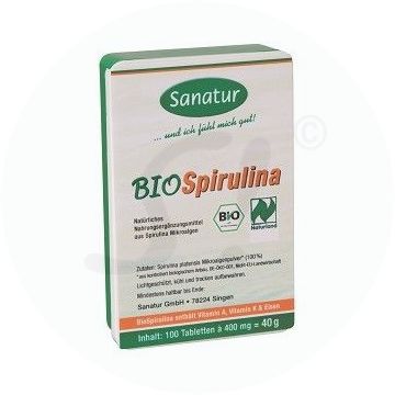 Sanatur Spirulina Bio 400 mg Tabletten 500 Stk.