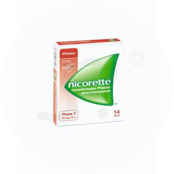 Nicorette Transdermales Pflaster 10 mg/16 h 14 Stk.
