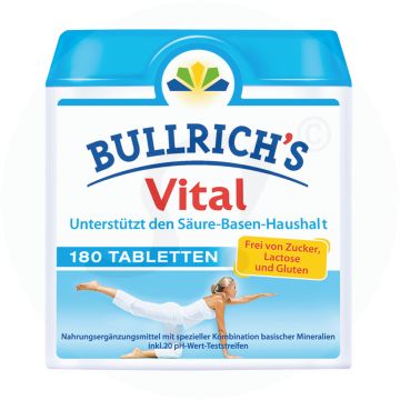 Bullrichs Säure-Basen-Balance Tabletten Pur (vormals Vital Basentabletten) 180 Stk.