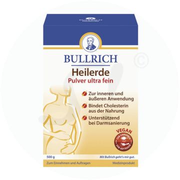 Bullrichs Heilerde Pulver ultrafein 2 in 1 500 g