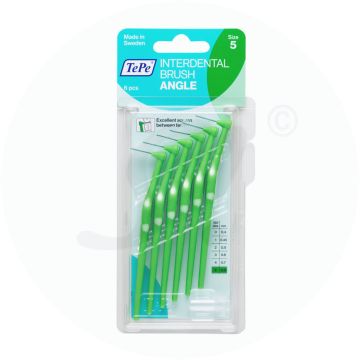 TePe Interdentalbürste Angle 6 Stk. Grün 0,8 mm 
