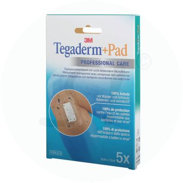 3M Tegaderm plus Pad 5 Stk. 5 x 7 cm