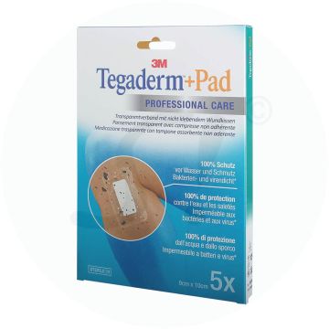 3M Tegaderm plus Pad 5 Stk. 9 x 10 cm