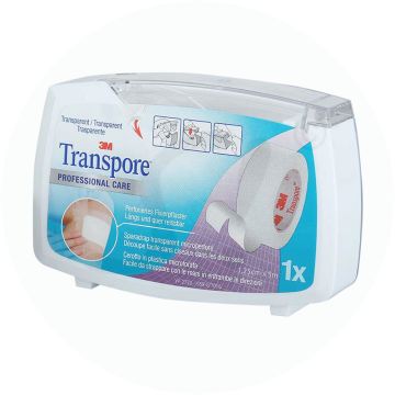 3M Transpore transparentes Kunststoffpflaster mit Spender
