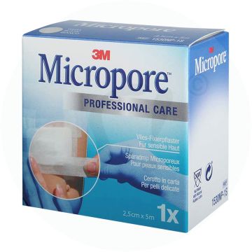3M Micropore 1 Stk. 5 m x 25 mm