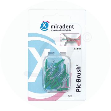 Miradent Pic-Brush® Ersatzbürsten Grün 12 Stk.