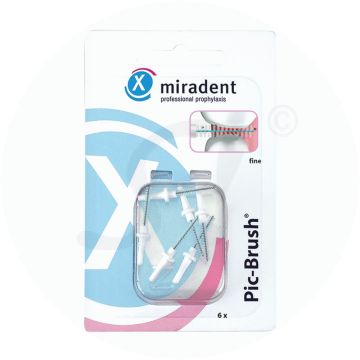 Miradent Pic-Brush® Ersatzbürsten  Weiß 6 Stk.
