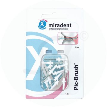 Miradent Pic-Brush® Ersatzbürsten Weiß 12 Stk.