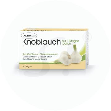 Dr. Böhm Knoblauch nur 1 Dragee täglich