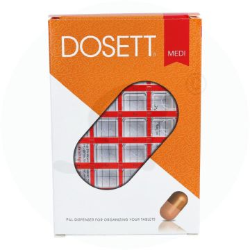 Dosett Medikament Dispenser 1 Stk. Rot Medium