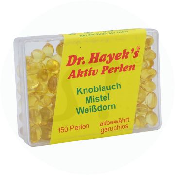 Hayek Knoblauch Mistel + Weißdorn Aktivperlen 150 Stk.
