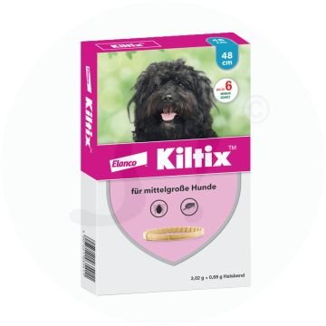 Kiltix Halsband für mittelgroße Hunde gegen Zecken und Flöhe 1 Stk.