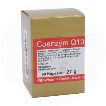 Vital Nutrition Q10 Coenzym Kapseln 30 mg 60 Stk.