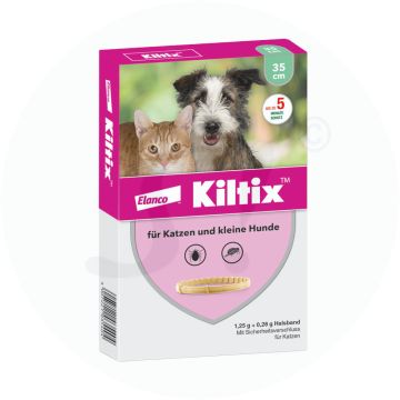 Kiltix Halsband für Katzen und kleine Hunde gegen Zecken und Flöhe 1 Stk.