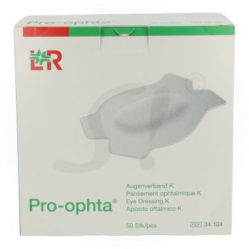 Pro Ophta Augenverband 50 Stk. K 78 x 114 mm