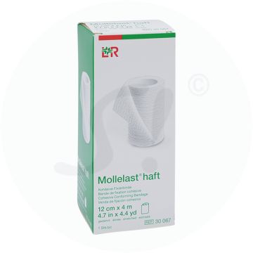Lohmann & Rauscher Mollelast Haft 1 Stk. Weiß 4 m x 12 cm