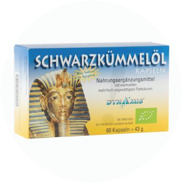 Dynamis Ägyptisches Schwarzkümmel Öl Kapseln 500 + E 60 Stk.