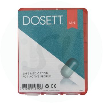 Mag. Doskar Medikament Dispenser Dosett Mini Rot 1 Stk.