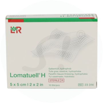 Lomatüll-H Salbenverband 10 Stk. 5 x 5 cm