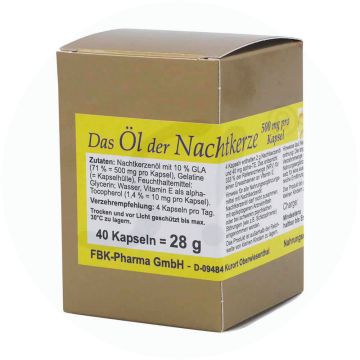 Bioxera Nachtkerze 500 Kapseln 40 Stk.