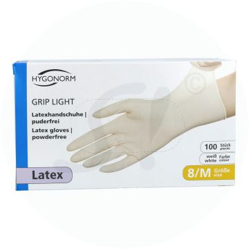Untersuchungshandschuh Latex unsteril puderfrei Hypo  100 Stk. Medium