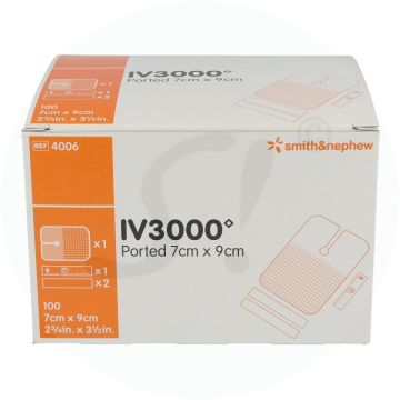 Kanülenfixierung IV 3000 Folie 100 Stk. 7 x 9 cm